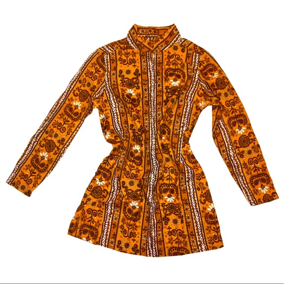 Vintage 1970s Mini Dress or Tunic - Picture 2 of 16